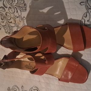 9 west high heel open toe size 9m